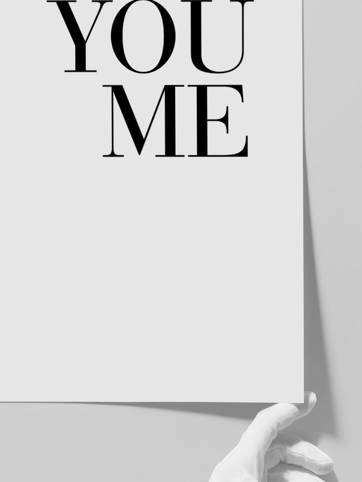 You Me - Art Print  Poster