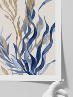 Blue Leaves N2 - Art Print