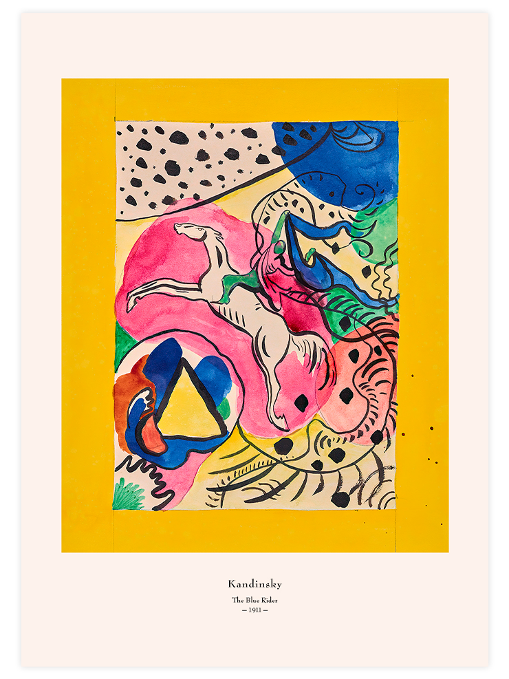 Kandinsky The Blue Rider - Art Print