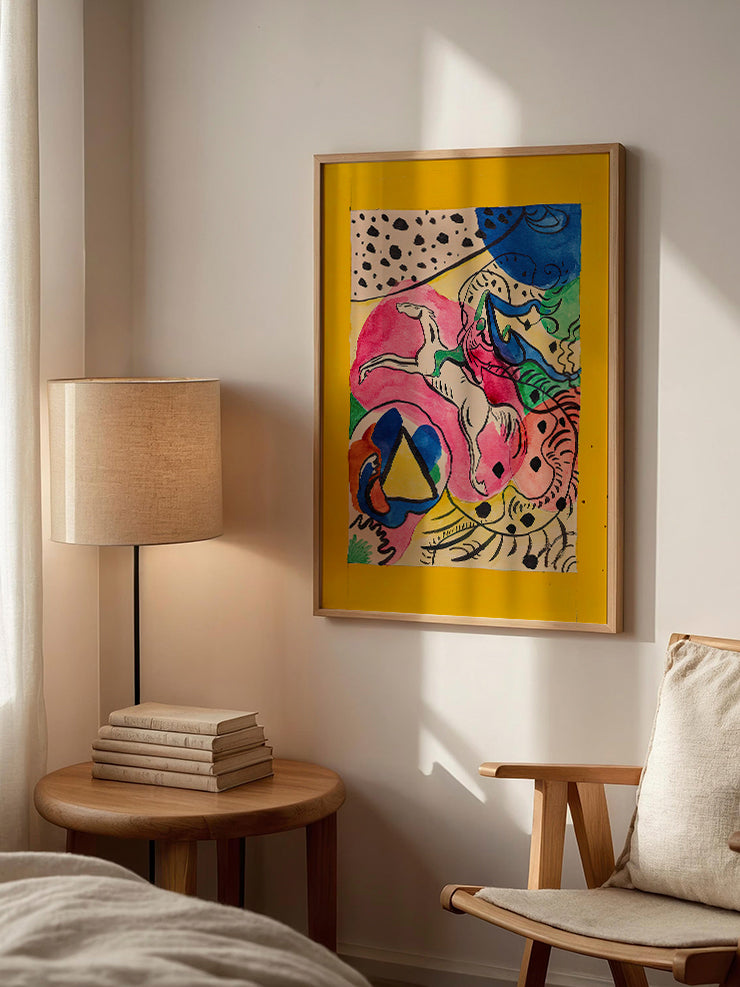 Kandinsky The Blue Rider - Art Print  Poster