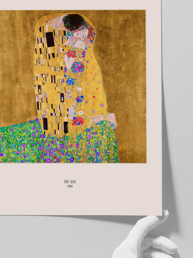 Gustav Klimt The Kiss - Art Print  Poster