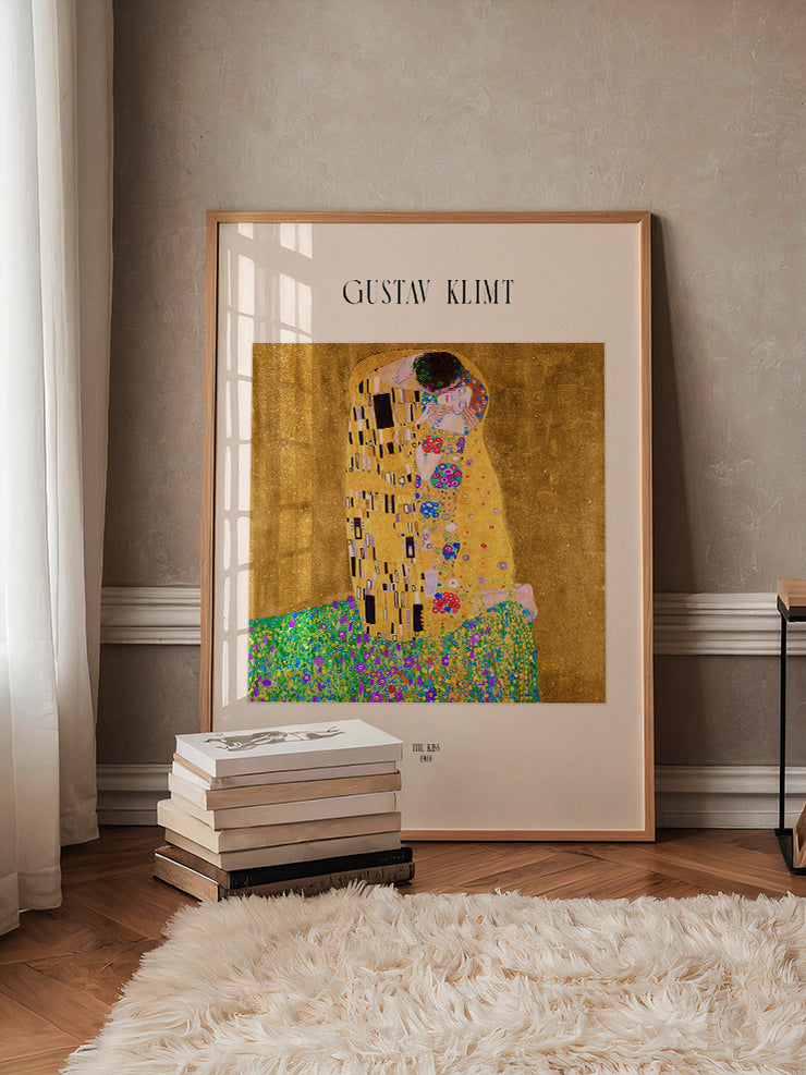Gustav Klimt The Kiss - Art Print Ürün ikincil görseli