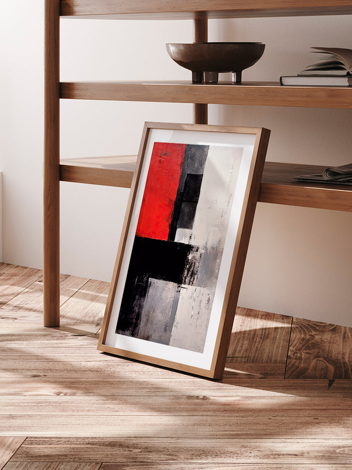 The Red Block - Art Print  Poster