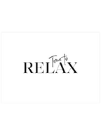 Time To Relax Text - Art Print