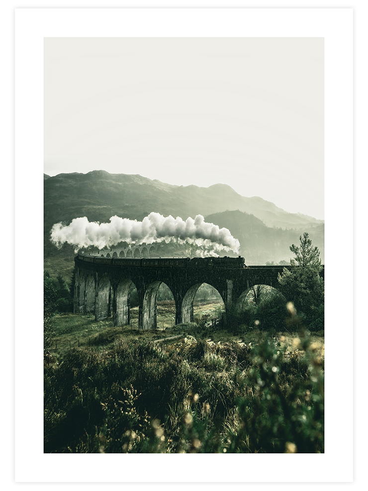 Buharlı Lokomotif - Art Print Ürün ana görseli