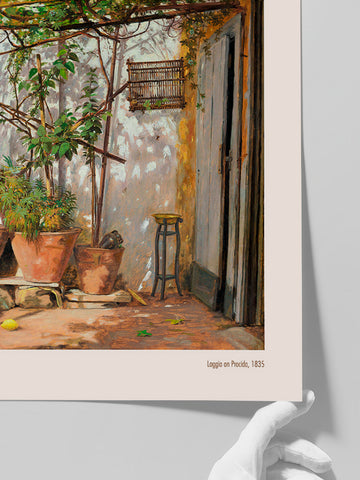 Martinus Rorbye Loggia on Procida - Art Print