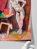 Edvard Weie Standing Female Nude - Art Print