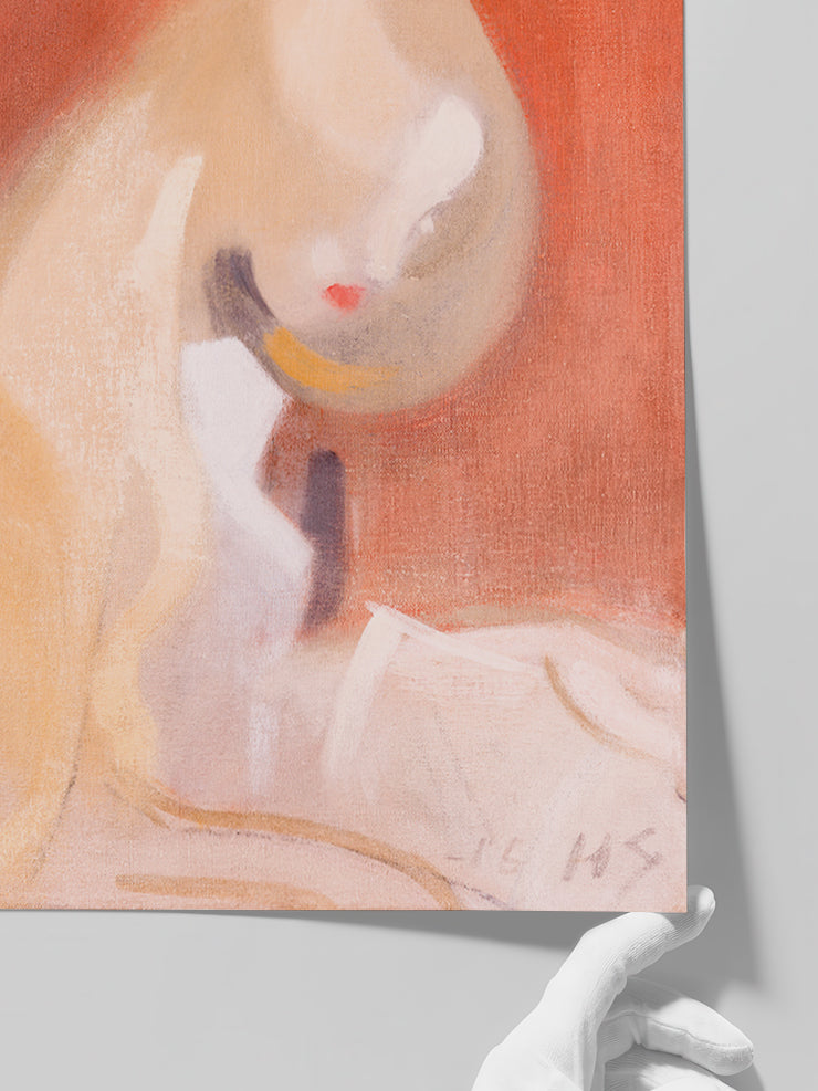 Helene Schjerfbeck Girl with Blonde Hair - Art Print  Poster