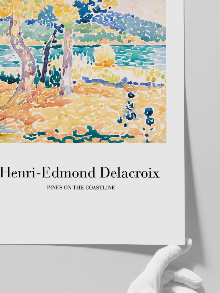 Delacroix Pines On The Coastline - Art Print  Poster
