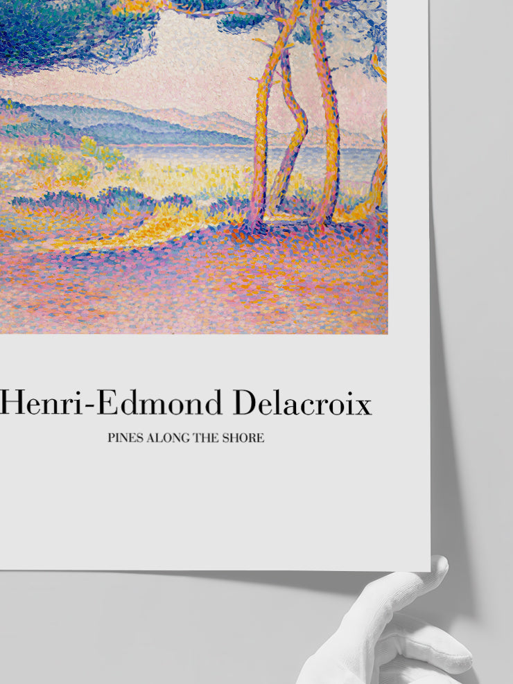 Delacroix Pines Along The Shore - Art Print