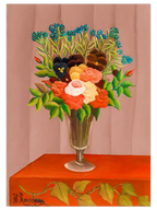 Henri Rousseau Çiçek Buketi - Art Pirnt