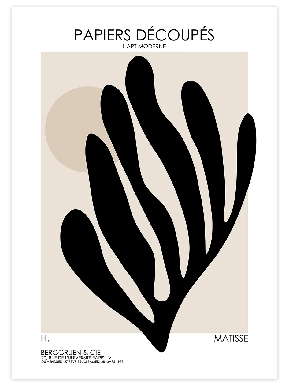 Matisse Soyut Afiş N2 - Art Print Ünlü Ressamlar Poster