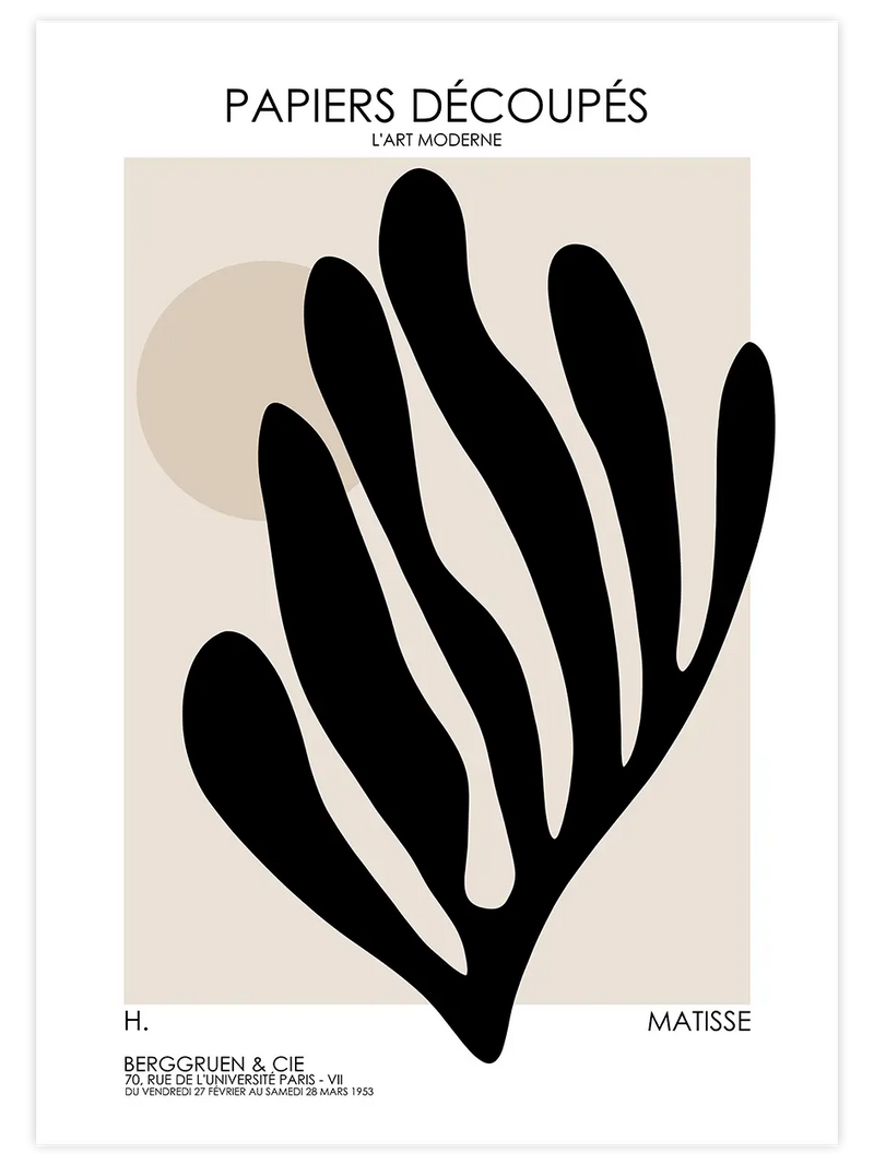 Matisse Soyut Afiş N2 - Art Print Ünlü Ressamlar Poster