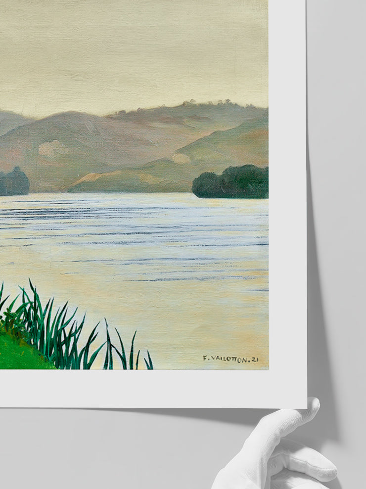 Félix Vallotton Bord de Seine à Tournedos, Effet Gris - Art Print  Poster