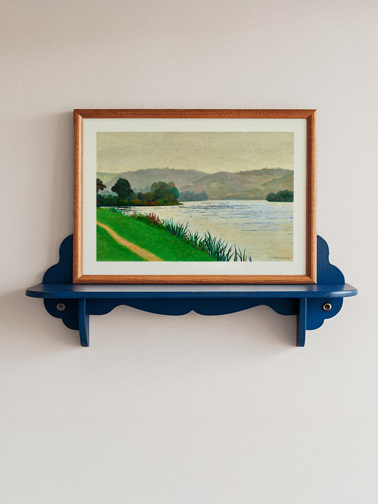 Félix Vallotton Bord de Seine à Tournedos, Effet Gris - Art Print Ürün ikincil görseli