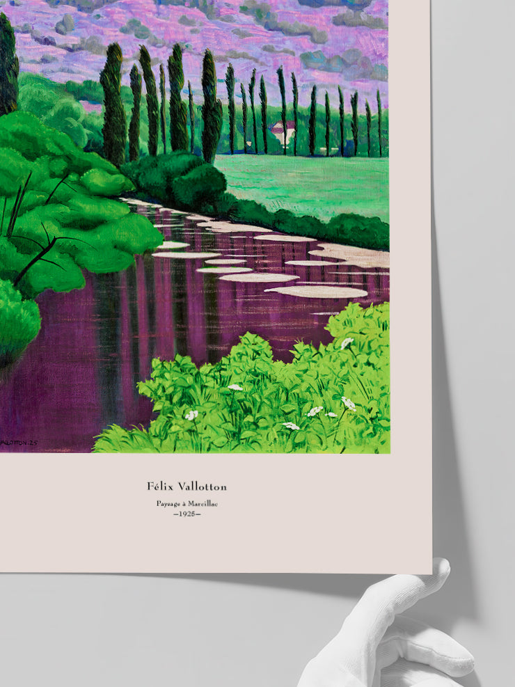 Félix Vallotton Paysage à Marcilliac - Art Print  Poster