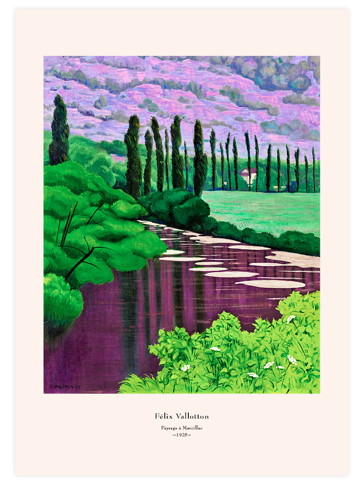 Félix Vallotton Paysage à Marcilliac - Art Print