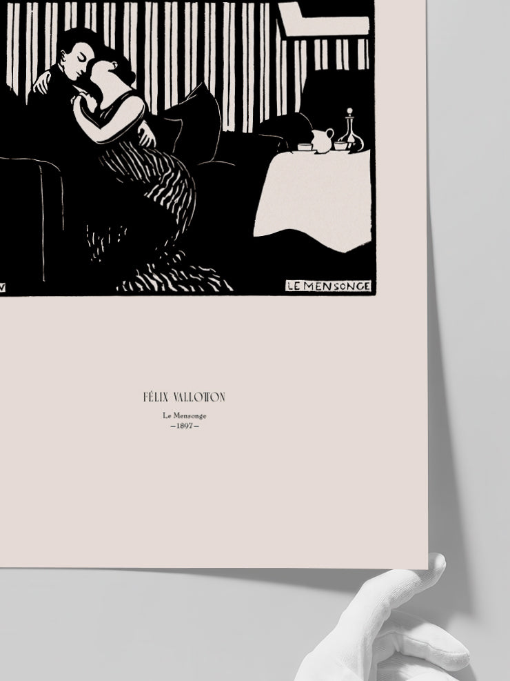 Félix Vallotton The Lie - Art Print  Poster