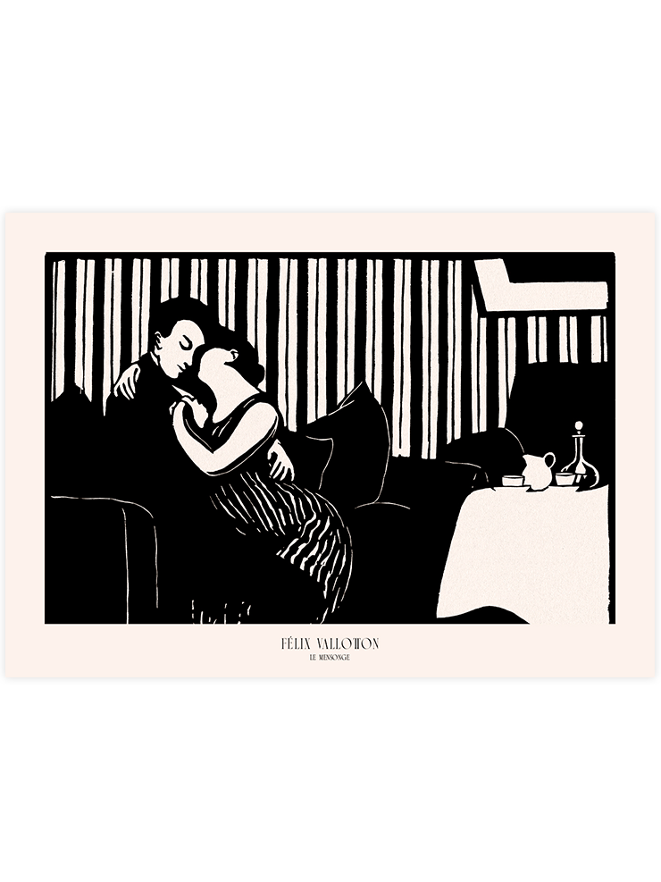 Félix Vallotton Le Mensonge - Art Print Ürün ana görseli