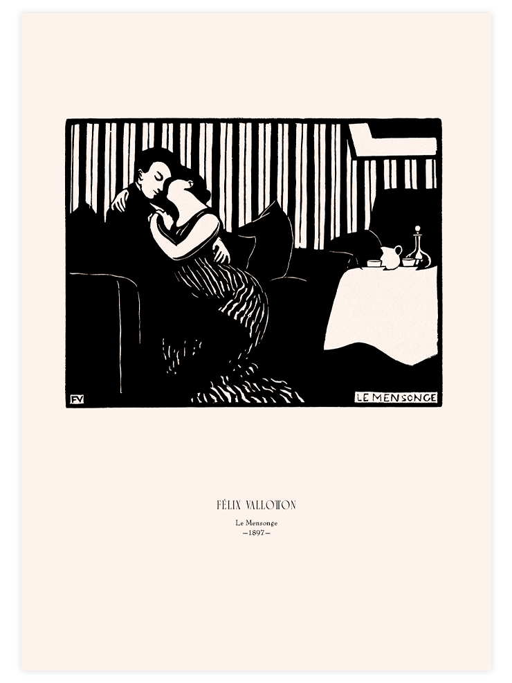 Félix Vallotton The Lie - Art Print Ürün ana görseli