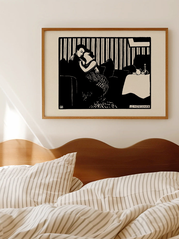 Félix Vallotton The Lie - Art Print  Poster