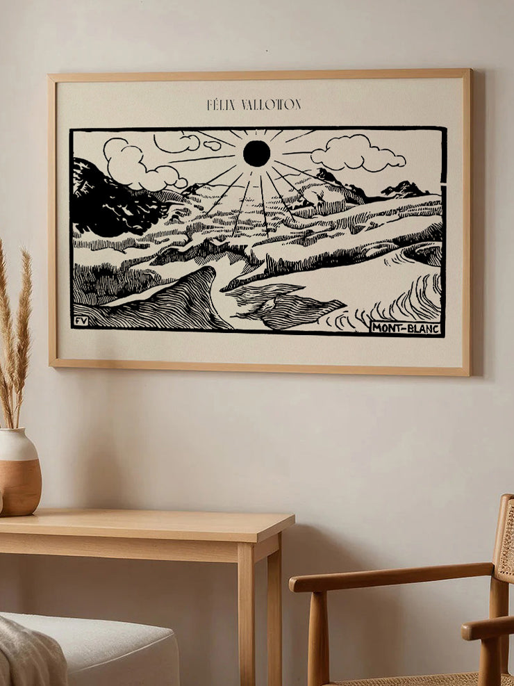 Félix Vallotton Mont-Blanc - Art Print Ürün ikincil görseli