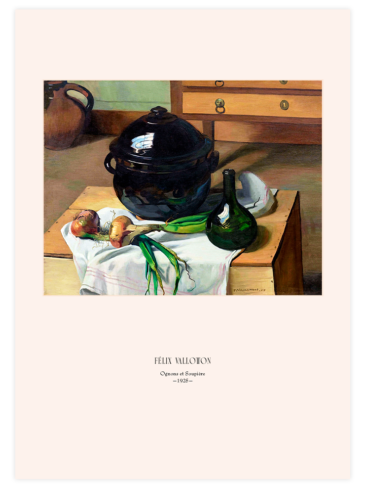 Félix Vallotton Oignons et Soupière - Art Print