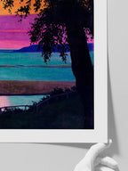 Félix Vallotton Sunset in Grace, Orange and Purple - Art Print