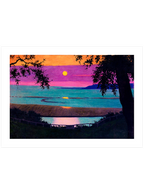 Félix Vallotton Sunset in Grace, Orange and Purple - Art Print