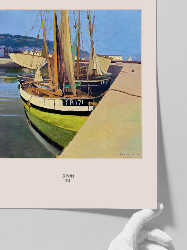 Félix Vallotton Un Port - Art Print  Poster