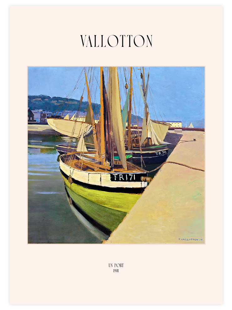 Félix Vallotton Un Port - Art Print Ürün ana görseli