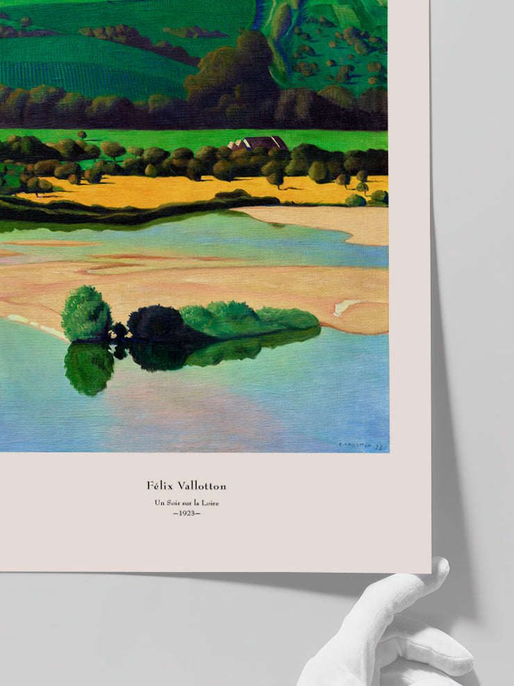 Félix Vallotton Un Soir sur la Loire - Art Print  Poster