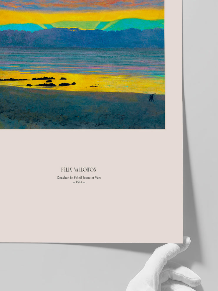 Félix Vallotton Yellow and Green Sunset - Art Print