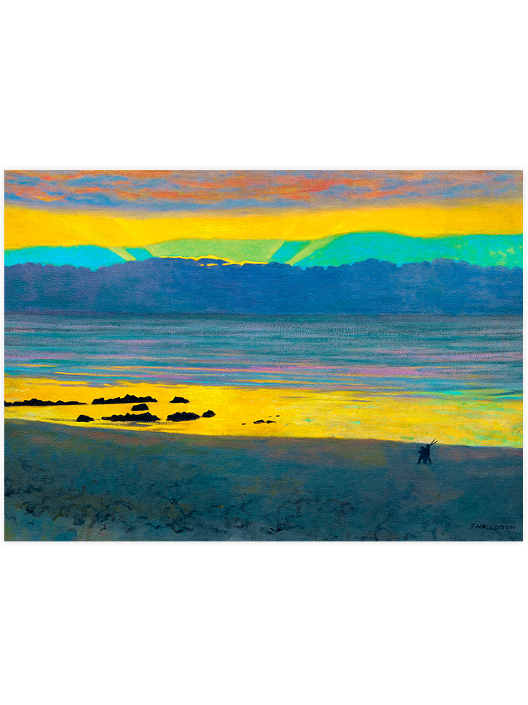 Félix Vallotton Yellow and Green Sunset - Art Print Ürün ana görseli