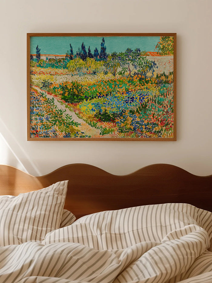 Van Gogh Arles’de Bahçe - Art Print  Poster