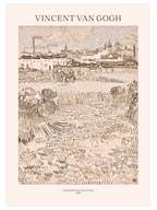 Van Gogh Arles: View from the Wheatfields - Art Print