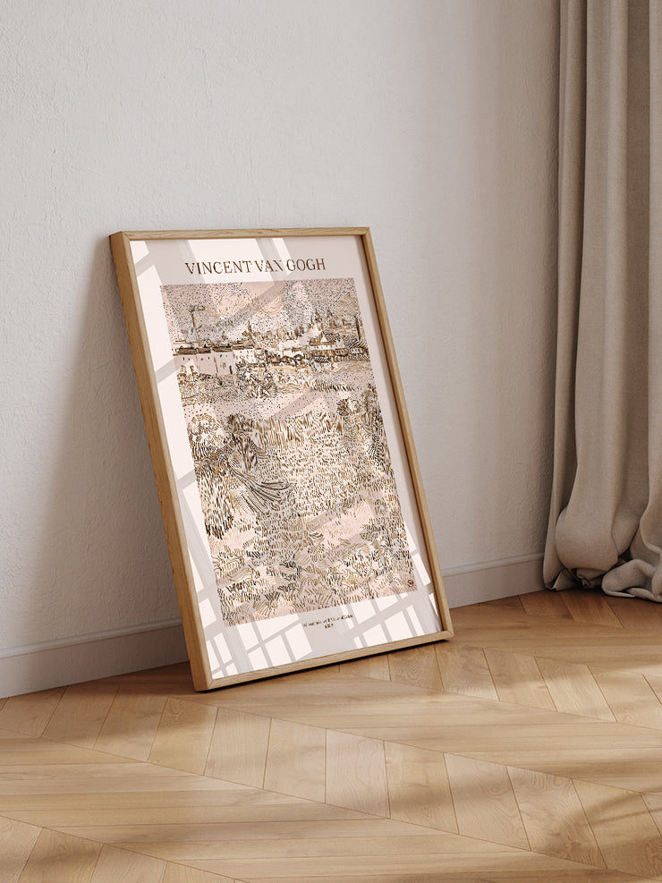 Van Gogh Arles: View from the Wheatfields - Art Print