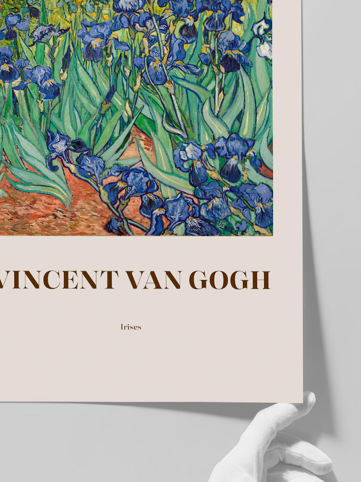 Van Gogh Irises - Art Print  Poster