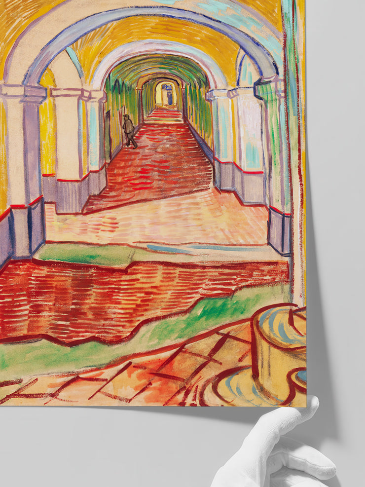van Gogh Corridor in the Asylum - Art Print