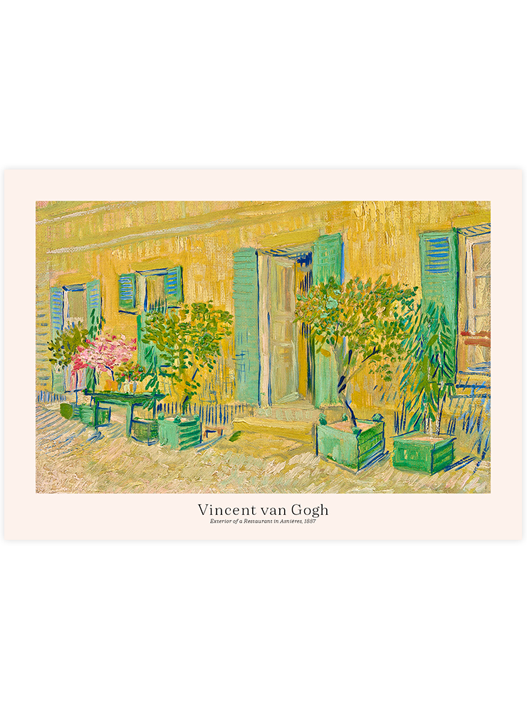 Van Gogh Asnières'teki bir Restoranın Dış Görünümü - Art Print