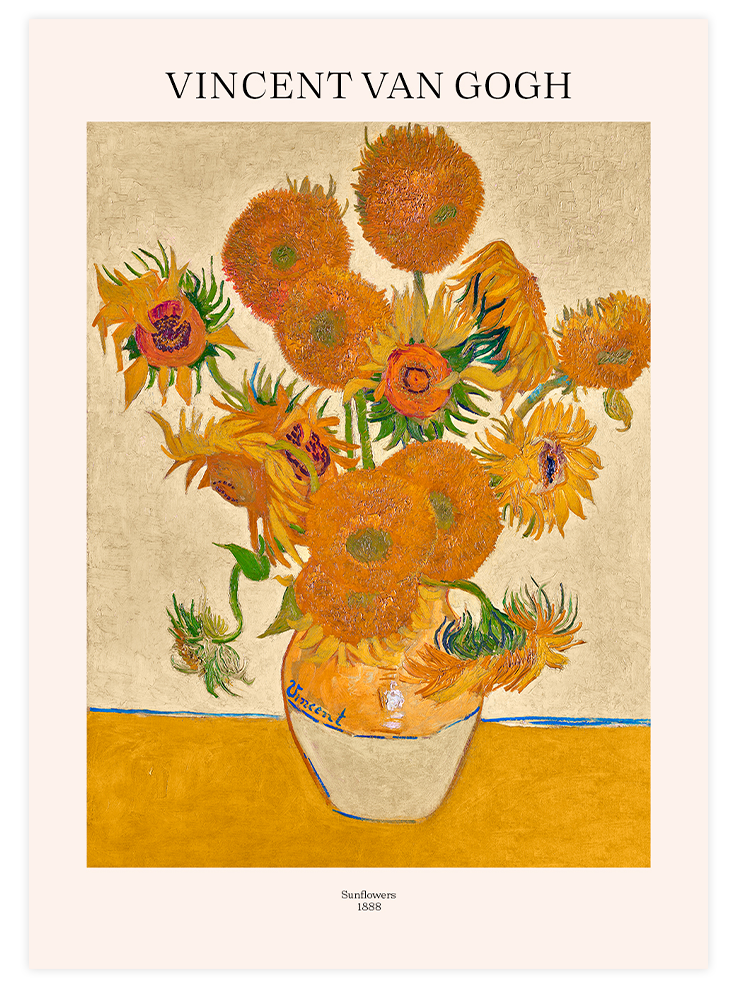 Van Gogh Ayçiçekleri - Art Print