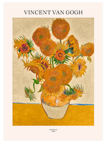 Van Gogh Ayçiçekleri - Art Print