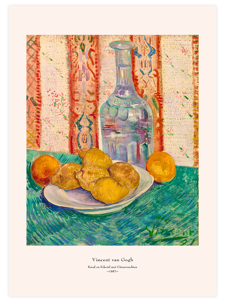 Van Gogh Carafe and Dish - Poster Seti Duo Ürün ikincil görseli