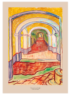 Van Gogh Corridor in the Asylum - Art Print
