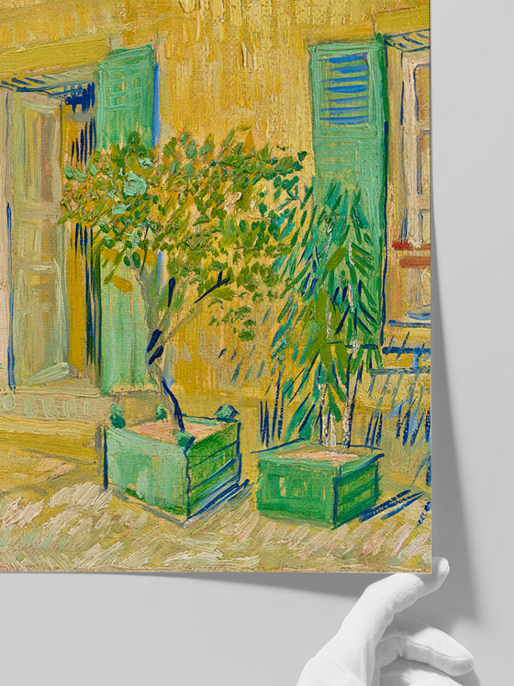 Van Gogh Exterior of a Restaurant in Asnières - Art Print  Poster