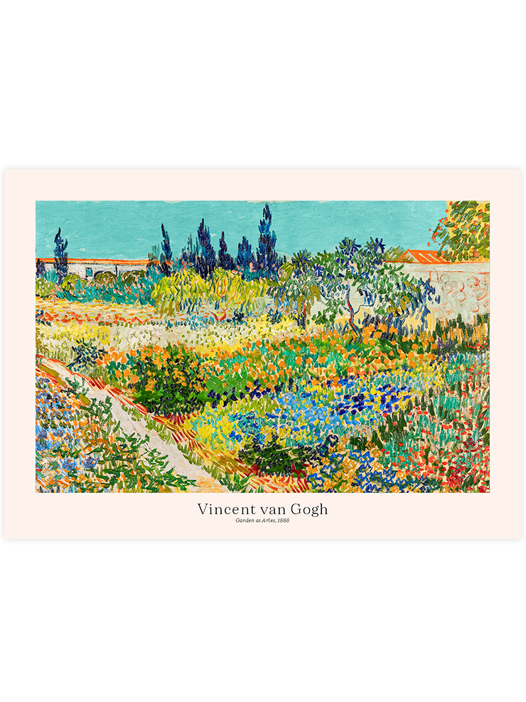 Van Gogh Garden at Arles - Art Print Ürün ana görseli