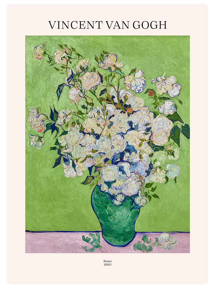 Van Gogh Roses - Art Print