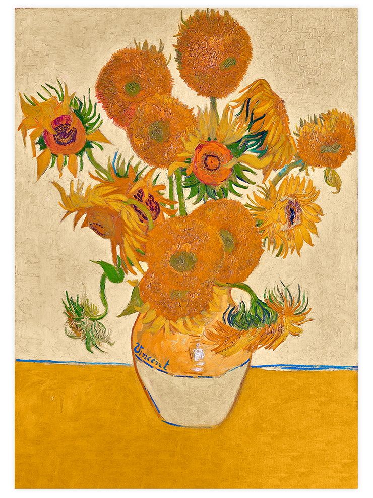 Van Gogh Güller ve Ayçiçekleri - Poster Seti Duo  Poster