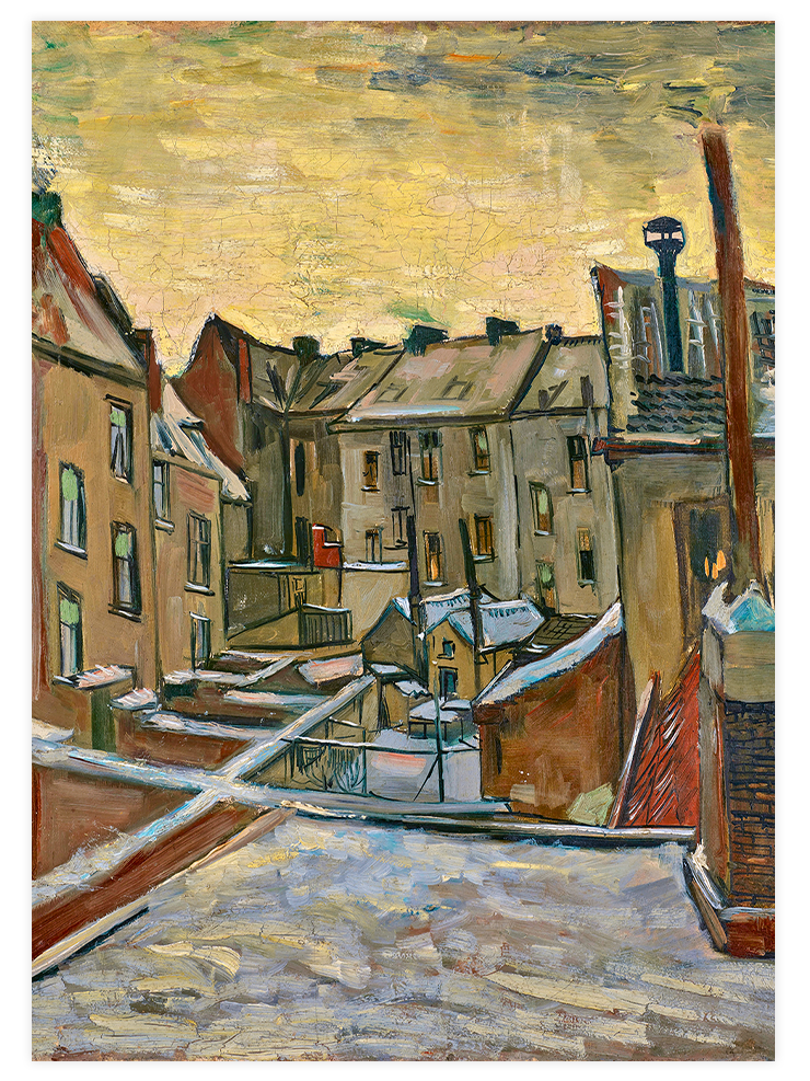 Van Gogh Houses Seen from the Back - Art Print Ürün ana görseli