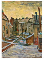 Van Gogh Houses Seen from the Back - Art Print